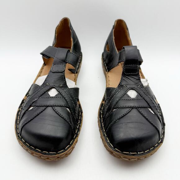 Josef Seibel Womens Rosalie 29 Sandals EU 40 US 9-9.5 Black Leather NWOB - Picture 8 of 14